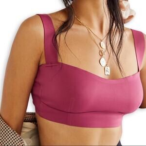 Free People Naomi Dried Rose Longline Bra